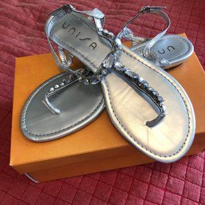 Jeweled Thong Sandals